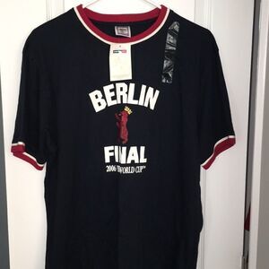 2006 NEW vintage FIFA World Cup Germany Finals soccer jersey style T shirt L